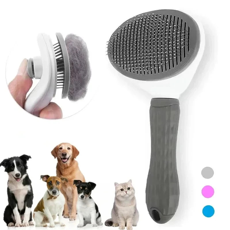 Brosse de Toilettage Auto-Nettoyante pour Chien & Chat – Démêlage & Massage