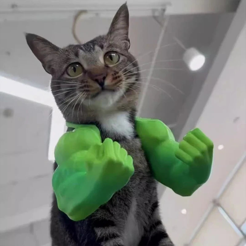 Bras Musclé 3D pour Chat – Costume Cosplay Drôle, Accessoire Photo & Halloween