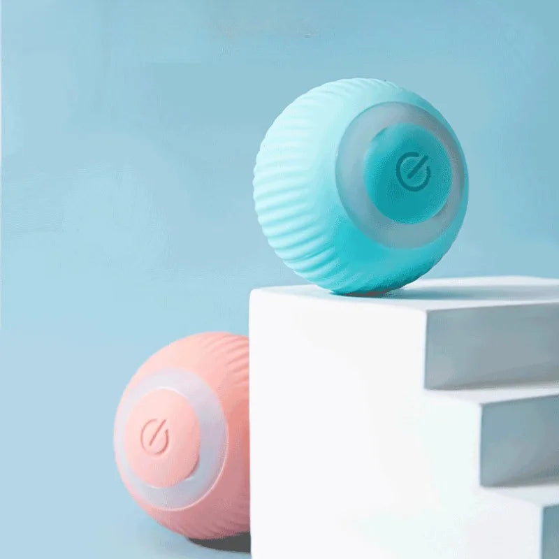 Balle Interactive pour Chat – Jouet Intelligent Roulant Automatique, Rechargeable USB