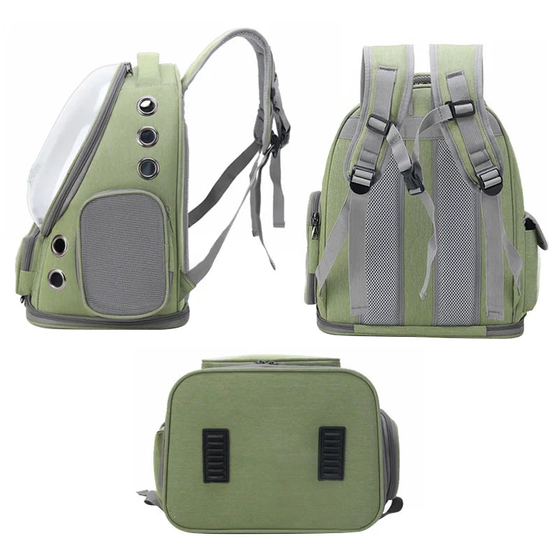 Sac à Dos Transparent pour Chat & Petit Chien – Respirant & Imperméable