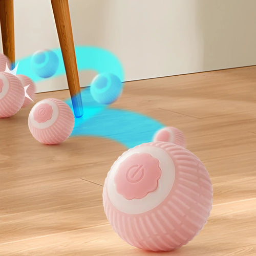 Balle Interactive pour Chat – Jouet Intelligent Roulant Automatique, Rechargeable USB