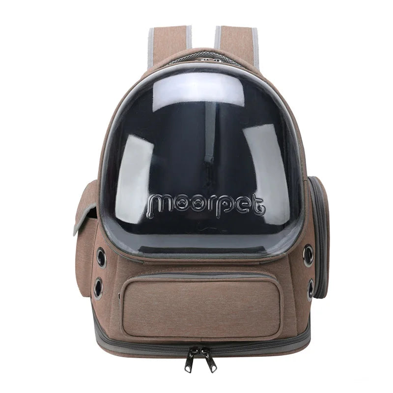 Sac à Dos Transparent pour Chat & Petit Chien – Respirant & Imperméable