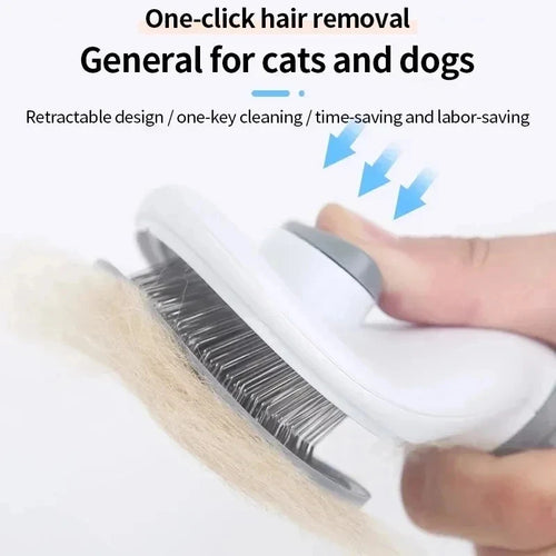 Brosse de Toilettage Auto-Nettoyante pour Chien & Chat – Démêlage & Massage