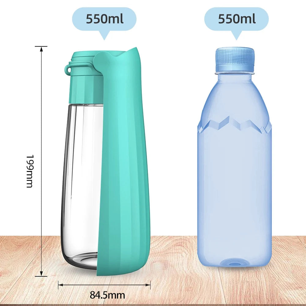 Gourde Portable pour Chien & Chat – 550ml, Anti-Fuite, Idéale en Balade
